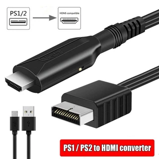 HARM PS2 เป็นอะแดปเตอร์ HDMI จอแสดงผล HDMI สาย HD Converter PS2/PS1 ถึง HDMI