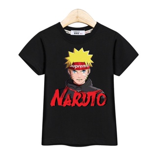 เสื้อยืดแขนสั้น พิมพ์ลายการ์ตูนนารูโตะ Uzumaki แฟชั่นฤดูร้อน สําหรับเด็กผู้ชาย และเด็กผู้หญิง