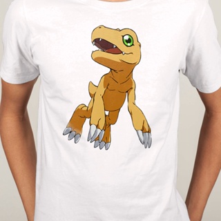 Short Sleeve T-shirt shirt Digimon Adventure Agumon Taichi Yagami Gabumon Yamato anime O-Neck Men Fashion cotton Ca_01