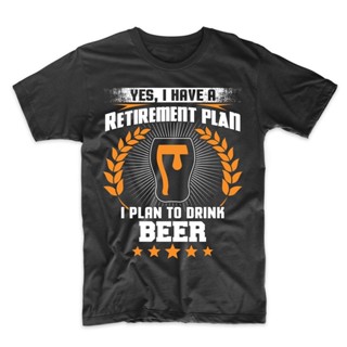 Best Selling Yes I Have A Retirement Plan I Plan To Drink Beer Funny Retirement Party Fashion Mens Design T-Shirt_01