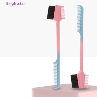 Brightstar 1 ชิ้น สองด้าน ควบคุมขอบผม หวีจัดแต่งทรงผม คิ้ว หวี เครื่องมือใหม่