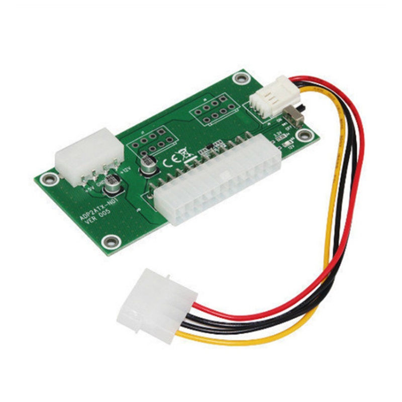 Btsg Dual PSU Power Supply Sync Adapter Add2PSU 24Pin ถึง 4pin Molex Sync Starter