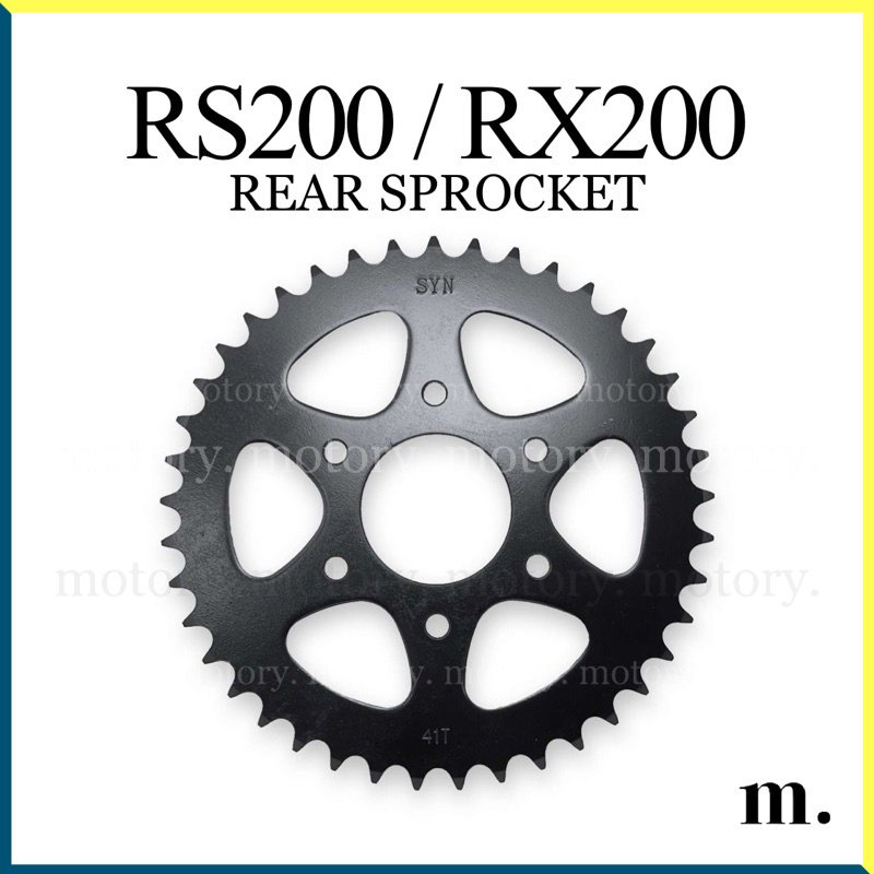MODENAS RS200 / RX200 - REAR SPROCKET 520 (39T/41T) RS RX 200