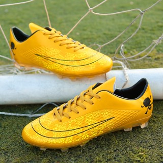 FG soccer shoes รองเท้าฟุตบอลเล็บยาวสําหรับผู้ชายและผู้หญิง รองเท้าเด็ก size: 33- 44