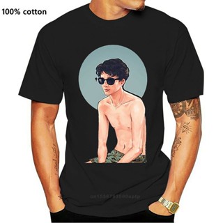  100%COTTONเสื้อยืดลําลอง แขนสั้น คอกลม พิมพ์ลาย Call Me By Your Name Elio Fans Timothee Chalamet สไตล์ฮิปฮอป สําหร_12