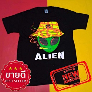 Wanyg เสื้อยืดแขนสั้น พิมพ์ลายเอเลี่ยน Made In Thailand No 31 Green Alien เหมาะกับของขวัญวันเกิด สําหรับผู้ชาย_02