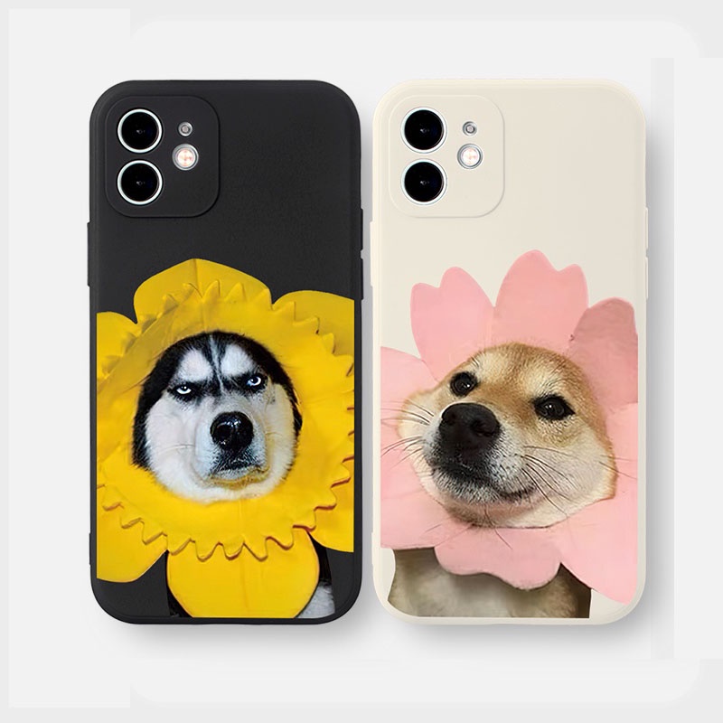 เคสโทรศัพท์มือถือ ซิลิโคน ลายอีโมจิ สุนัขตลก สําหรับ IPhone 6 6S 11 7 8 Se 2020 X XR XS Plus 12 13 14 PRO mini MAX