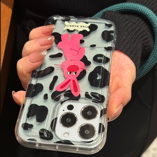 เคสโทรศัพท์มือถือ ซิลิโคนนุ่ม TPU ใส กันกระแทก ลายกระต่ายน่ารัก สําหรับ IPhone 14 13 11 12 Pro XS Max X XR 7 8 Plus