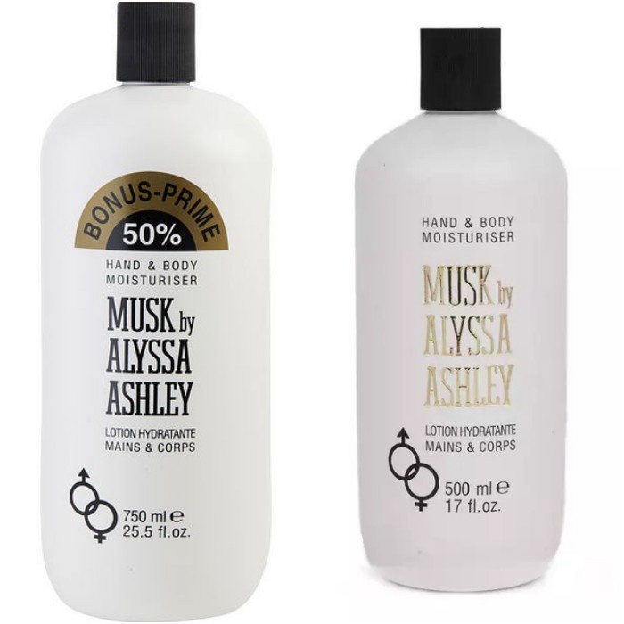 ถูกที่สุด Alyssa Ashley Musk Hand & Body Moisturiser ฝาดำ โลชั่นจากประเทศอิตาลี ช่วยให้ผิวขาวใส