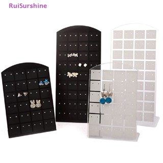 Ruisurshine ใหม่ ขาตั้งโชว์เครื่องประดับ ต่างหู 48 หลุม 1 ชิ้น