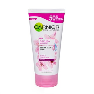 พิงคิช การ์นิเย่ ไวท์ ซากุระ โฟม 150มล.ผลิตภัณฑ์ดูแลผิวหน้าGARNIER SAKURA WHITEPINKISH FOAM150ML.