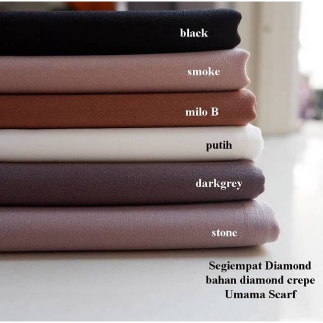 Hijab Square Scraf Crepe Square Hijab Square Diamond Segi Crepe Square Crepe 110 x110 Premium