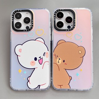 【Puppy Rabbit bear】casetify ฟิล์มอะคริลิค กันตก ลายดาว หลากสี สําหรับ iPhone 14 Pro Max 13 12 Pro Max XR X XS Max 13 11 Promax 14plus 14Pro