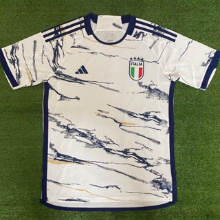 เสื้อกีฬาแขนสั้น ลายทีมชาติฟุตบอล Italy Away 23-24 ไซซ์ S-XXL AAA