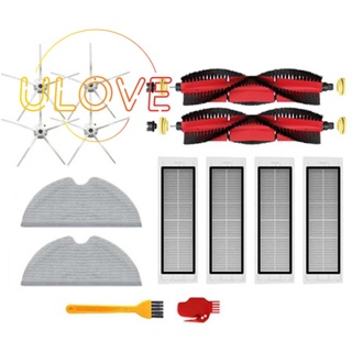 อะไหล่ไส้กรอง Hepa แปรงหลัก แปรงด้านข้าง ผ้าม็อบ อุปกรณ์เสริม สําหรับเครื่องดูดฝุ่น Roborock S5 S6 Max Pure E4 E5 T6 T4