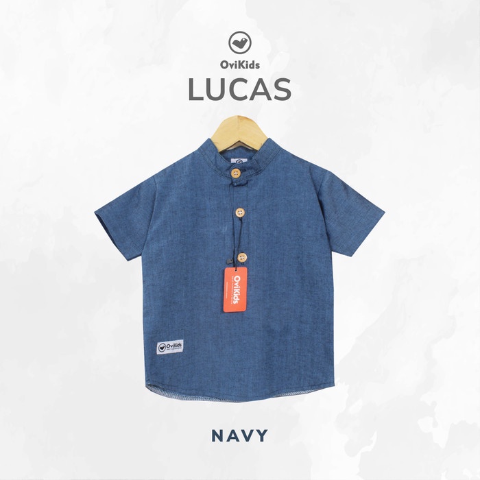 OVIKIDS LUCAS KOKO TOP FOR BOYS 1-8 YEARS - NAVY, 2 TRENDY QUALITY ใหม่ล่าสุด Q1W6