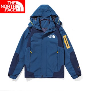 The North Face เสื้อแจ็กเก็ตกันฝน มีฮู้ด กันน้ํา ใช้งานกลางแจ้ง สําหรับผู้ชาย