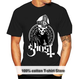 oversize T-shirt เสื้อยืดคอกลม แขนสั้น พิมพ์ลายวงร็อค Ghost Bc Papa Emeritus สําหรับผู้ชาย S-5XL