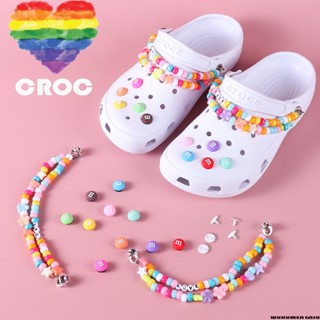 สร้อยเพชรพลอย CROCS jibbitz ชิ้นสําหรับตกแต่งรองเท้า ของขวัญวันหยุด jibbitz อุปกรณ์เสริมรองเท้าแตะ