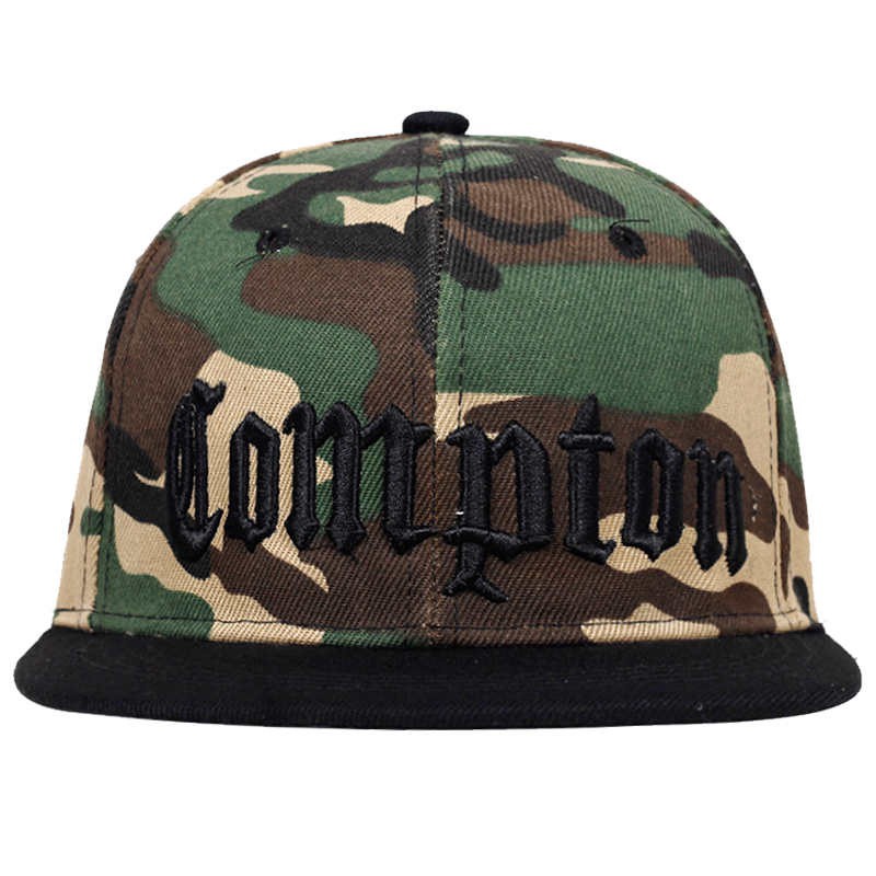 หมวกเบสบอล หมวกแก๊ป พิมพ์ลายตัวอักษร COMPTON แนวสตรีทแดนซ์ Gangster สไตล์ฮิปฮอป สําหรับผู้ชาย และผู้หญิง