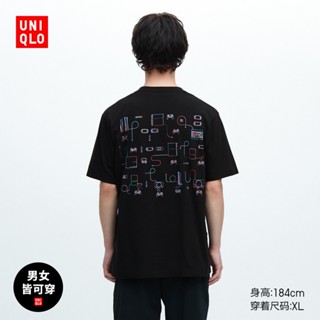 Uniqlo เสื้อยืดแขนสั้น พิมพ์ลาย PlayStation แฟชั่นฤดูใบไม้ผลิ ฤดูร้อน สําหรับผู้ชาย และผู้หญิง