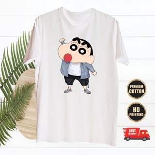 CRAYON SHIN CHAN FASHION CASUAL COOL DOPE GRAPHIC BLACK T-SHIRT 22_12