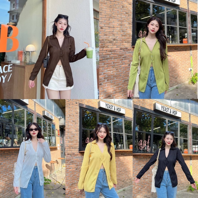NEW DROPP ลายคลื่น Best sellers Cindy top