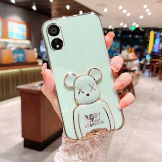 เคส OPPO A58 A98 A78 Reno 8T 5G 7Z 8Z A17K A16 เคสโทรศัพท์มือถือ ลาย Bearbrick สําหรับ