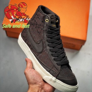 Sh230308 N8866k Blazer Mid Day of the Dead N8866k Trail Blazers รองเท้ากีฬาลําลอง เข้ากับทุกการแต่งกาย สไตล์คลาสสิก เรโทร สีขาว