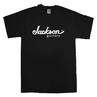 2023เสื้อยืดลําลอง แขนสั้น พิมพ์ลายโลโก้วงร็อคกีตาร์ Jackson เข้ากับทุกการแต่งกาย สําหรับผู้ชาย