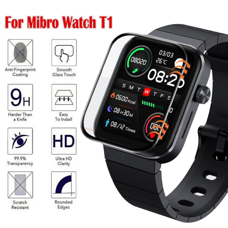 Mibro T1 ฟิล์มกันรอยหน้าจอ 20D สําหรับ Mibro watch T1 Smart watch Soft Protective Film for Mibro T1 (ไม่ใช่กระจก)