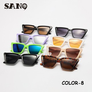 【ขายส่ง】COD (San9) ใหม่ แว่นตากันแดด กรอบสีเขียว ทรงสี่เหลี่ยม แฟชั่น สําหรับผู้ชาย ผู้หญิง