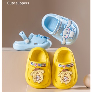 SANRIO 【P&amp;X】รองเท้าแตะ Crocs ลายการ์ตูน Melody Kulomi Hello Kitty หูใหญ่ กันลื่น แฟชั่นฤดูร้อน สําหรับเด็กผู้หญิง