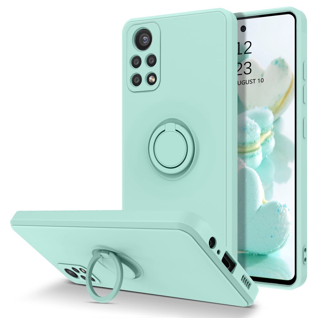 Mi 10T Mi 10 T Pro เคส ของแท้ ซิลิโคนเหลว ที่ใส่แหวน เคสนิ่ม สําหรับ Xiaomi Mi 10T Mi10T Mi 10 T Pro