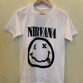 🔥 เสื้อ NIRVANA คลาสสิค ส่งฟรี ใส่สบาย ผ้ายืด ซักไม่หด 🔥