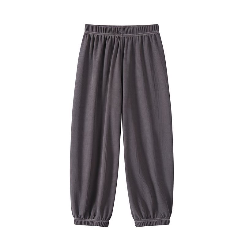 【YAOEENH】กางเกงนอนขากว้าง ผ้าเรยอน แบบยืดหยุ่น ทรงหลวม สีแคนดี้ สําหรับเด็กผู้ชาย และเด็กผู้หญิง 100-160 ซม. พร้อมส่ง - รูปที่ 4