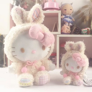 หมอนตุ๊กตานุ่ม รูปการ์ตูน Kuromi My Melody Cinnamoroll Hello Kitty ของเล่นสําหรับเด็ก