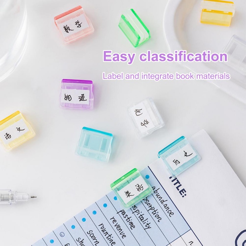 50 ชิ้น สีแคนดี้ กดกระดาษ คลิปผลัก ใส ทดสอบ กระดาษ แฟ้ม คลิปเก็บ เครื่องเขียนนักเรียน อุปกรณ์สํานักงาน โรงเรียน - รูปที่ 2