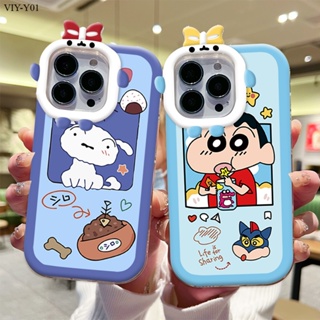 VIVO Y01 Y01A Y02 Y16 Y72 Y52 Y75 Y55 Y22 Y22S 5G เคสวีโว่ สำหรับ Cartoon Crayon Shin-chan Pattern เคส เคสโทรศัพท์ เคสมือถือ Protective Shell Full Back Cover Soft Cases Shockproof Casing