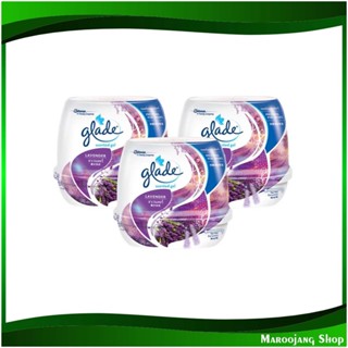 เจลปรับอากาศ กลิ่นลาเวนเดอร์ Air Freshener Gel Lavender Scent 180 กรัม (แพ็ค3ชิ้น) เกลด Glade เจลหอม ปรับอากาศ