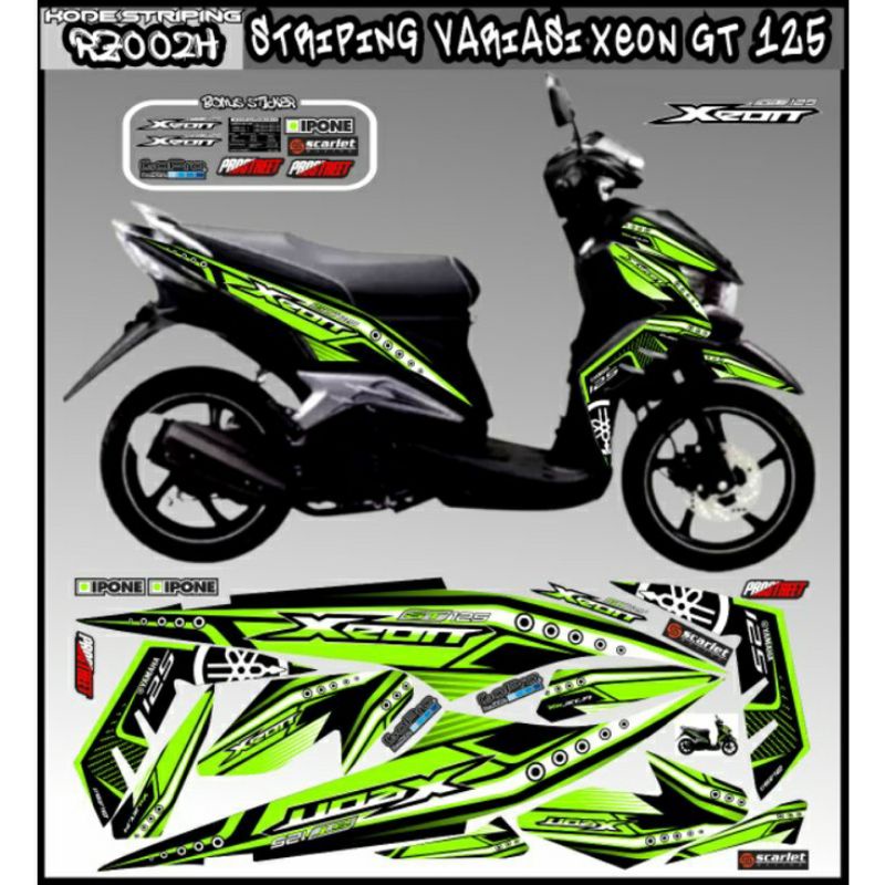 STRIPING XEON GT 125 สติ๊กเกอร์ YAMAHA XEON 125 GT สติ๊กเกอร์ CUSTOM XEON GT POLE VATIATION