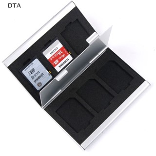 Dta กล่องเก็บเมมโมรี่การ์ด โลหะ อลูมิเนียม 6 ช่อง สําหรับ SD MMC TF