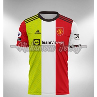 เสื้อกีฬาแขนสั้น ลายทีม Jersey MU Home Away 3rd 2022 2023