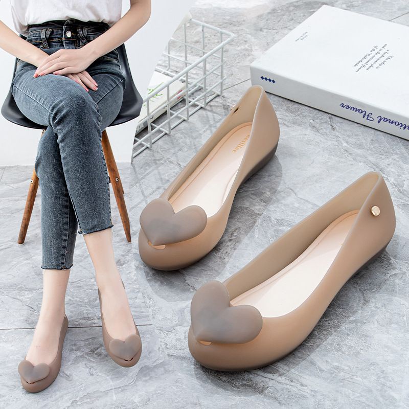 【พร้อมส่ง】รองเท้าบูทเจลลี่ พื้นนิ่ม กันน้ํา กันลื่น ปากตื้น เปิดนิ้วเท้า เหมาะกับเดินชายหาด สําหรับผู้หญิง 2023