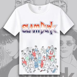 tshirt Slam Dunk T-shirt Sakuragi Flower Road Akagi Haruko Rukawa Maple Basketball Short Sleeve Anime Peripheral Clothes