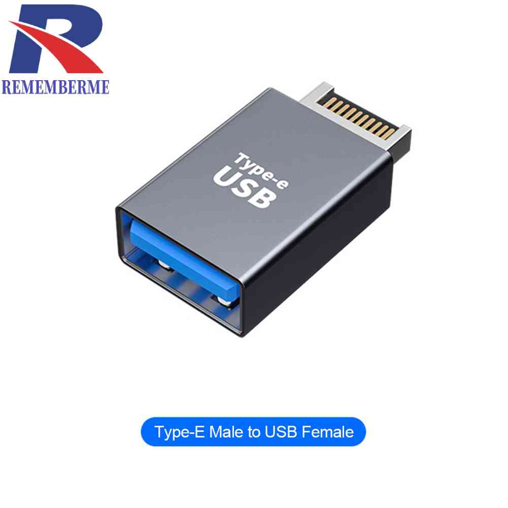 อะแดปเตอร์เชื่อมต่อเมนบอร์ด Type E เป็น Type C USB สําหรับคอมพิวเตอร์ตั้งโต๊ะ PC