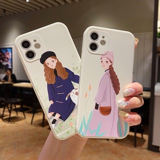 ใหม่ เคสป้องกันโทรศัพท์มือถือ ลายเด็กผู้หญิงตัวเล็กน่ารัก สําหรับ Apple 13 XS Max 11 12pro 14 XR