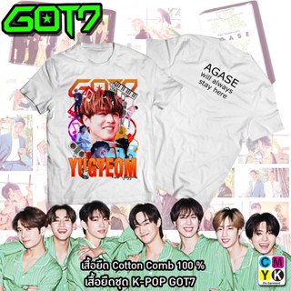  ใหม่เอี่ยมเสื้อเบลาส์ FashionNew T-Shirt 2022 Yugyeom GOT7 Forever Agase Aghase BAMBAM CEO Fanclub Jackson Mark Jin