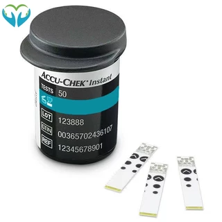 Accu-chek Instant แถบทดสอบทันที 50 / 100 แผ่น Accuchek (Exp:Latest)