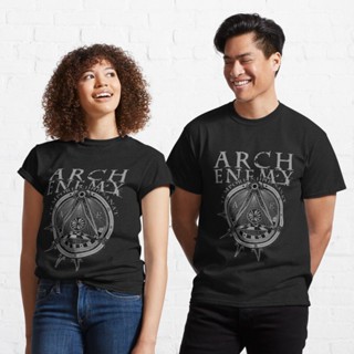 เสื้อเชิ้ตแขนสั้น เสื้อยืดผ้าฝ้าย เสื้อยืดผ้าหนา tshirt Arch Enemy is a Swedish melodic death Classic T-Shirt 821637836